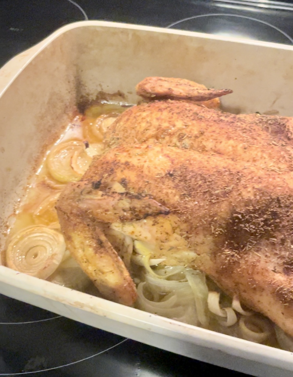 Spatchcock Chicken & Onions