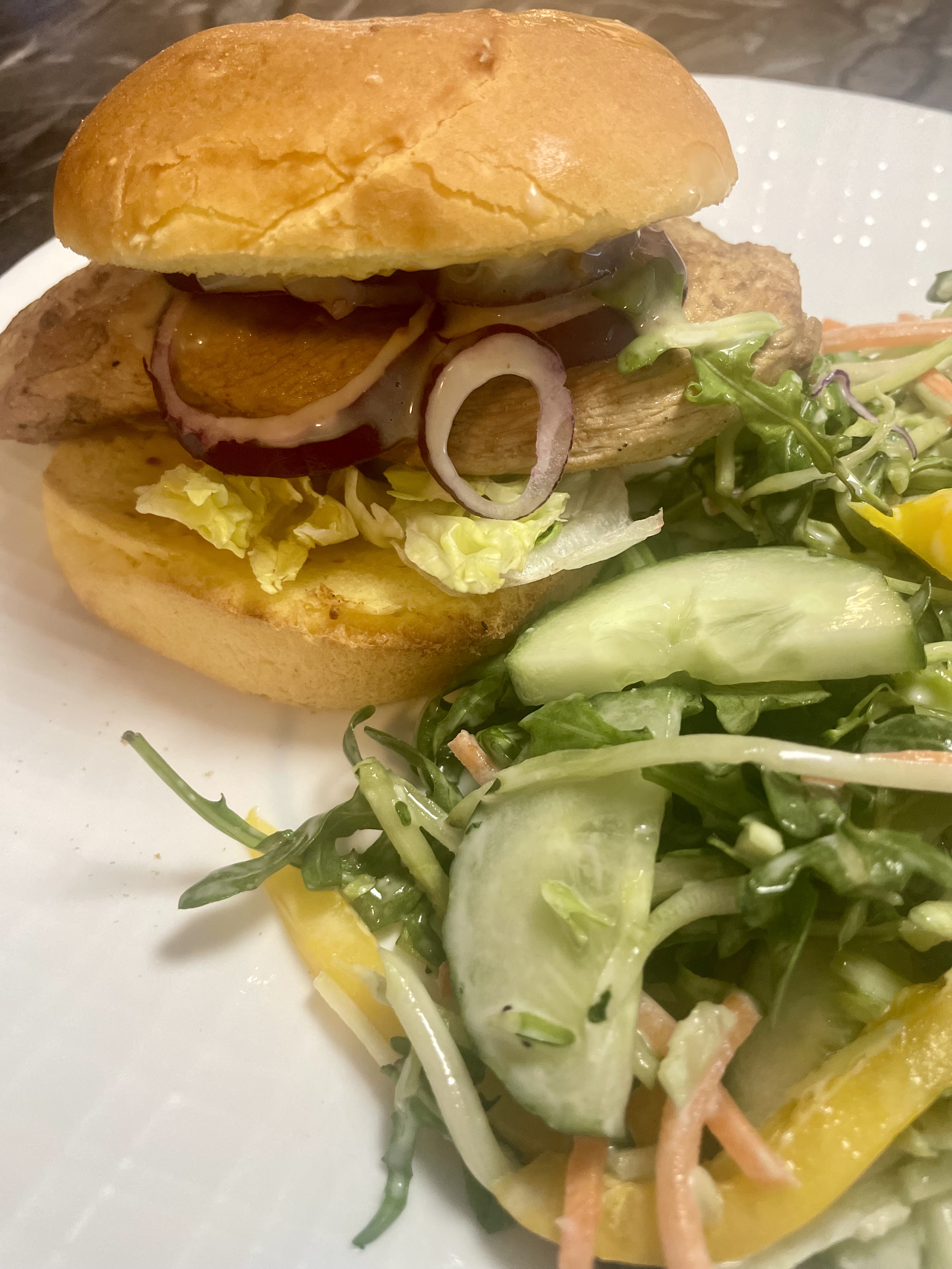 Honey Mustard Chicken Burger Honey Mustard Chicken Burger