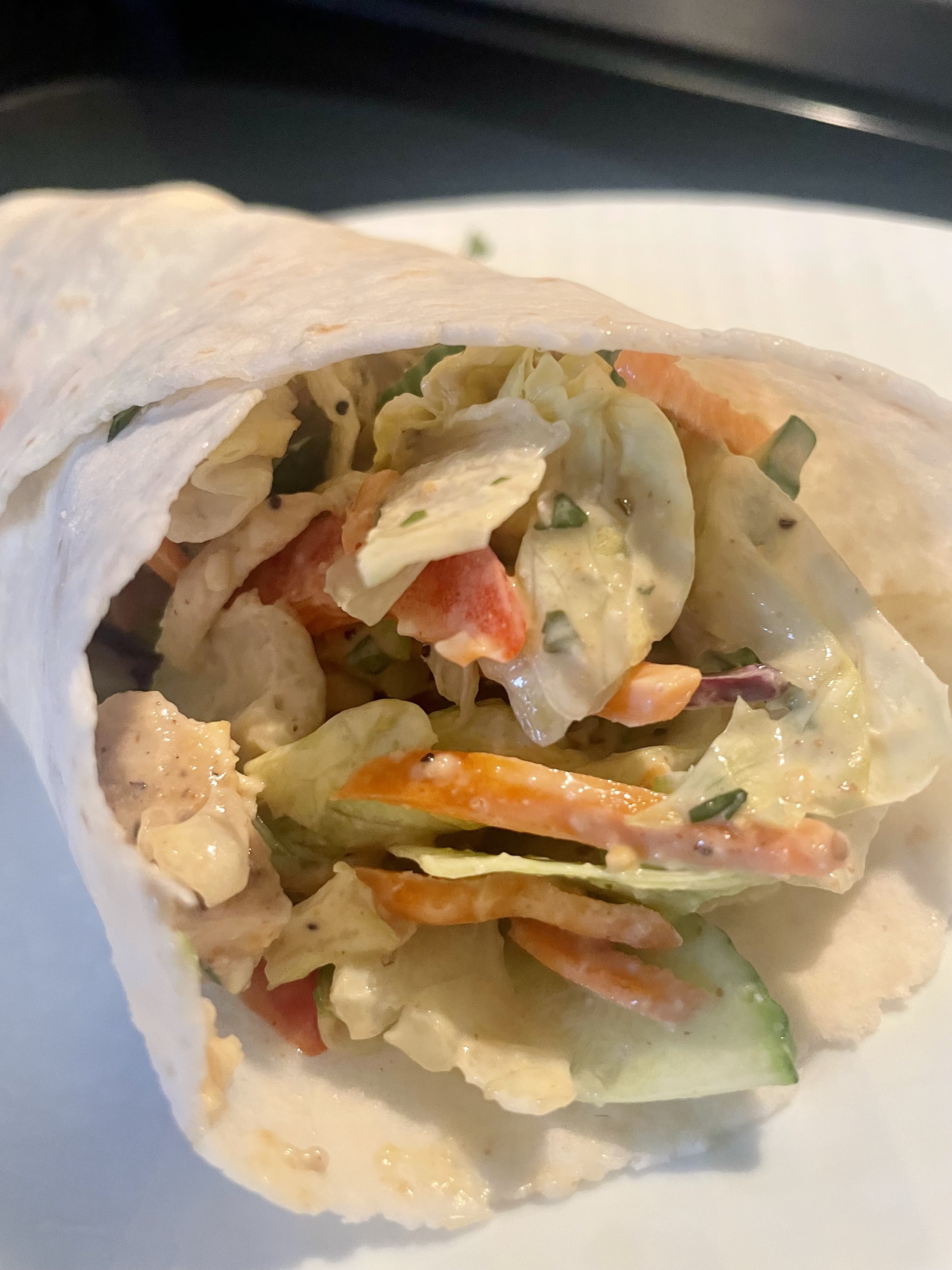 Thai Basil Chicken Wraps