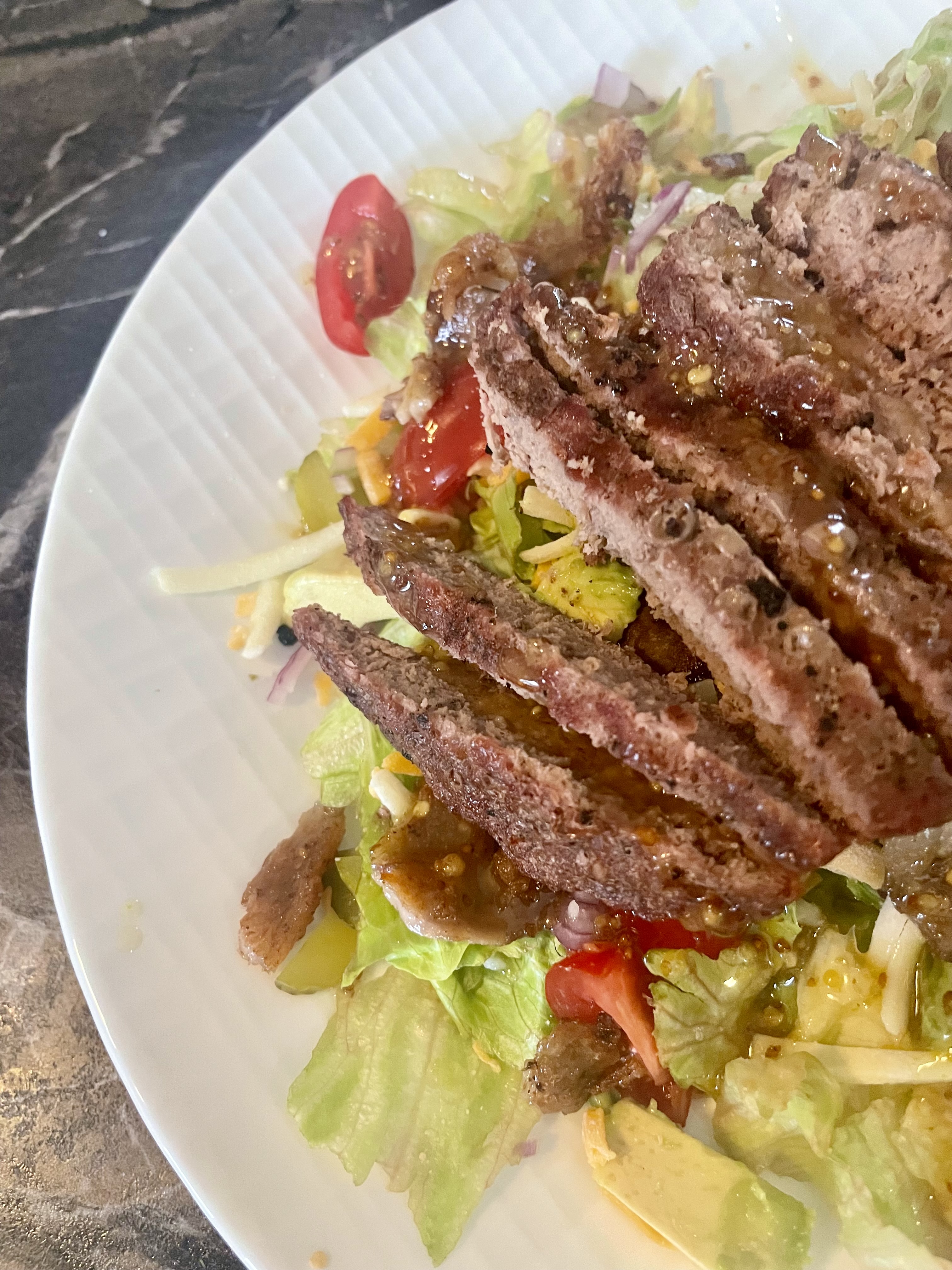 Honey Dijon Burger Bowl